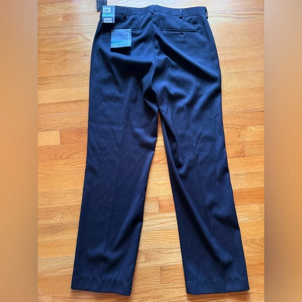 Perry Ellis Portfolio Men's Black Ice Dress Pants with the modern fit. NWT